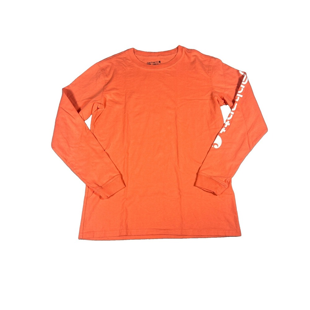 Carhartt Shirt Womens XS Pink Salmon Loose Fit Workwear Long Sleeve Tee K87